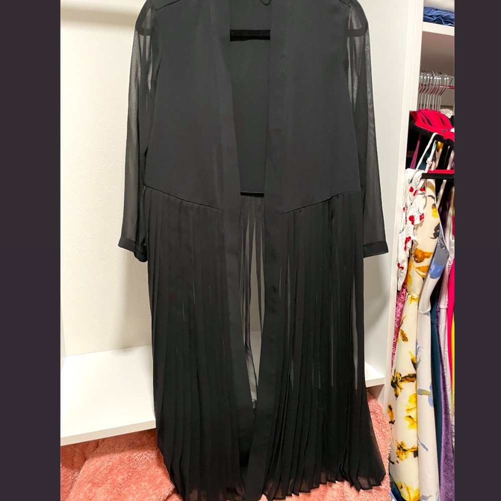 Alfani black open-front cardigan